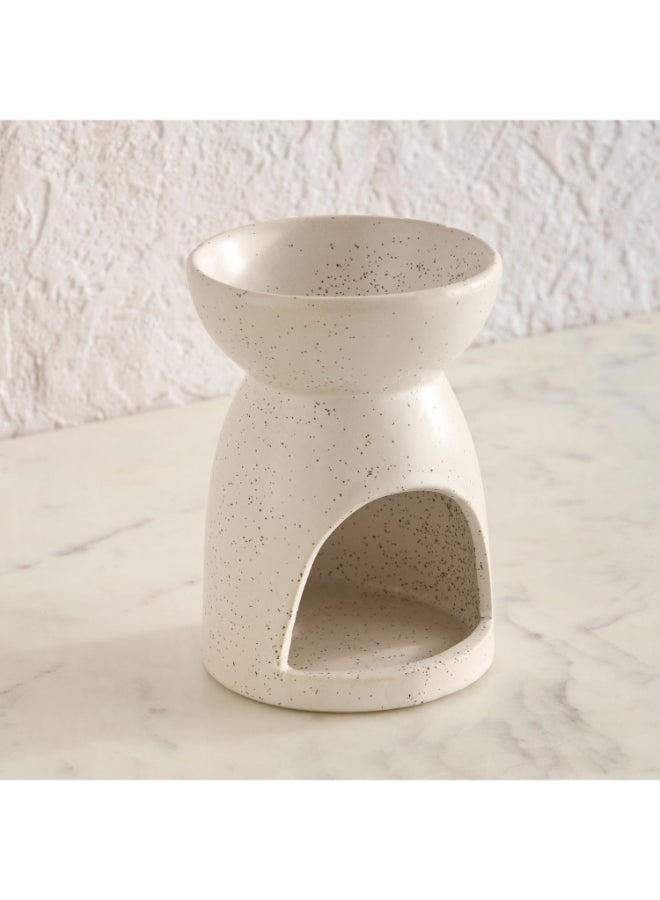 Home Box Ceramic Oil Burner - White - 8x8x11 cm - Image 2